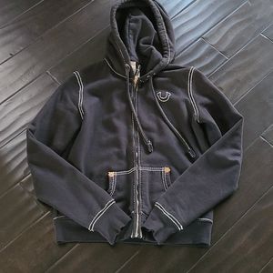 Women Black Zip up Hoodie, brand new condition